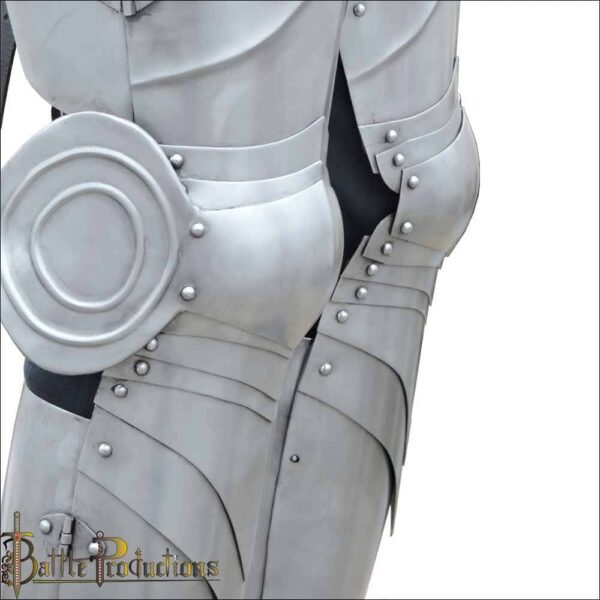 Medieval Steel Warrior Full Leg Armour (BPLG2856) - Image 4