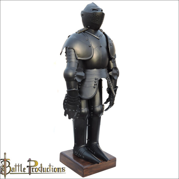 Medieval Knight Mini Black Suit of Armour - Image 3