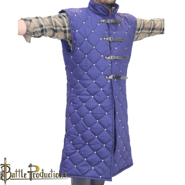 Medieval Gambeson Full-Length Padded Armor Jacket - Image 8