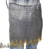 Medieval Flat Ring Riveted Chainmail Skirt