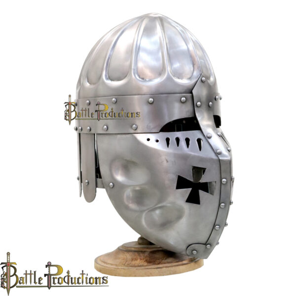 Fantasy Crusader SCA Armor Helmet  (Polished) (BPHL2383)