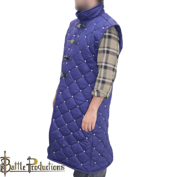 Medieval Gambeson Full-Length Padded Armor Jacket - Image 4