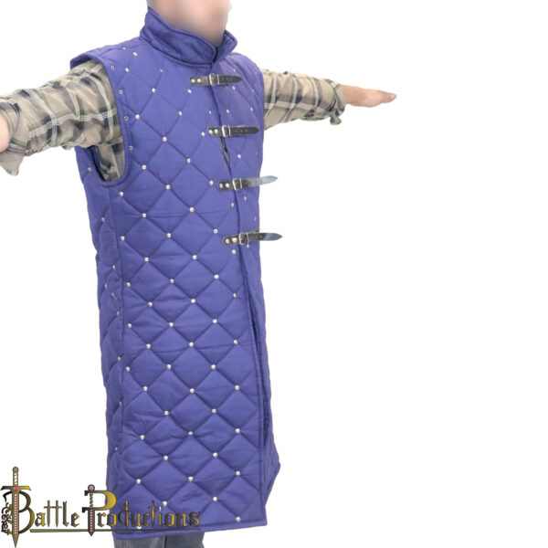 Medieval Gambeson Full-Length Padded Armor Jacket - Image 7