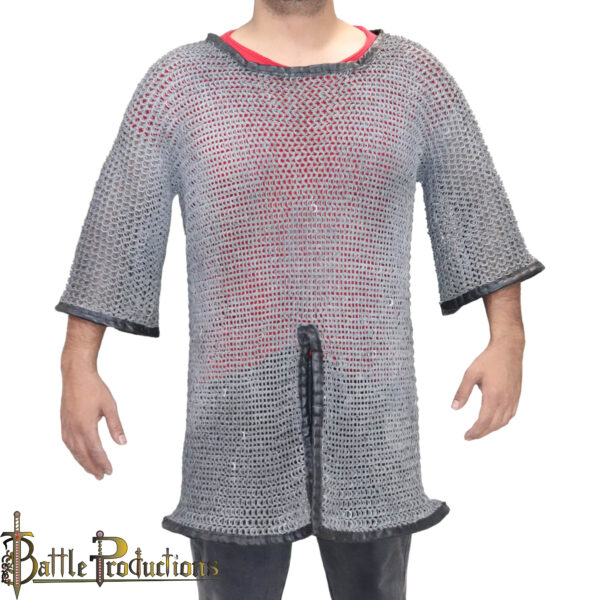 Medieval Flat Ring Riveted Chainmail Skirt - Image 2