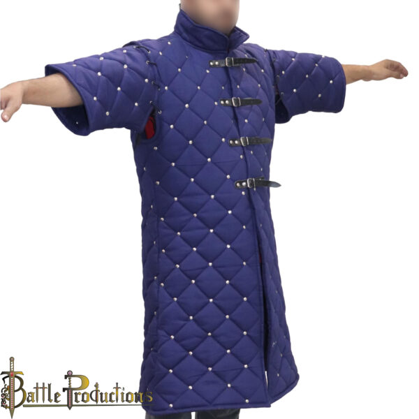 Medieval Gambeson Full-Length Padded Armor Jacket - Image 10