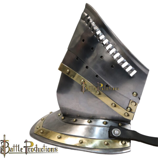 Medieval Knight Burgonet Bevor - Image 5