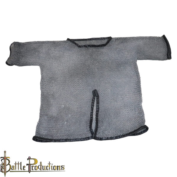 Medieval Flat Ring Riveted Chainmail Shirt - Image 2