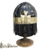 Fantasy Crusader SCA Armor Helmet with Brass Cross (BPHL2384) - Image 4
