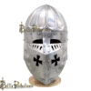Fantasy Crusader SCA Armor Helmet  (Polished) (BPHL2383) - Image 3