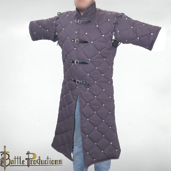 Medieval Gambeson Full-Length Padded Armor Jacket - Image 3