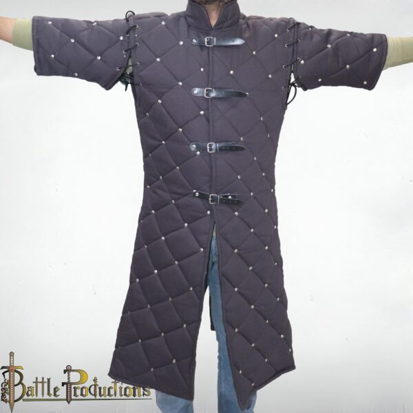 Medieval Gambeson Full-Length Padded Armor Jacket - Image 2