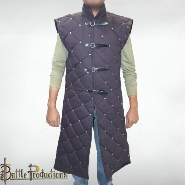 Medieval Gambeson Full-Length Padded Armor Jacket - Image 2