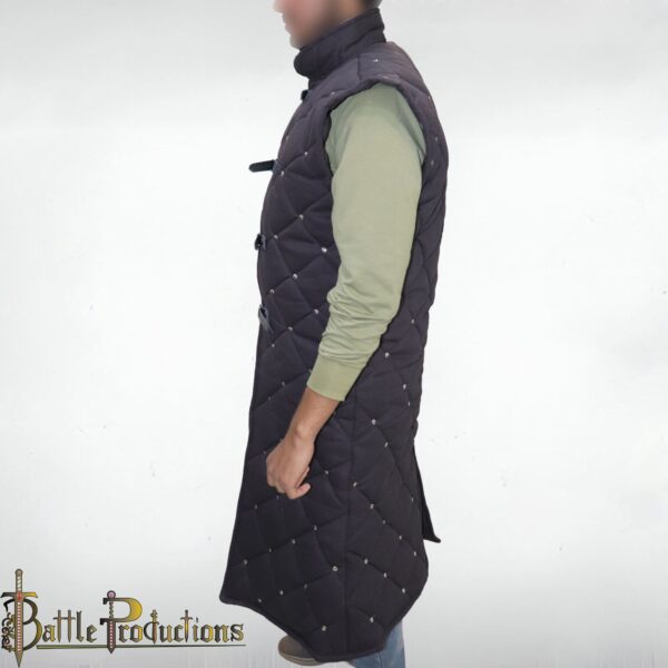 Medieval Gambeson Full-Length Padded Armor Jacket - Image 4