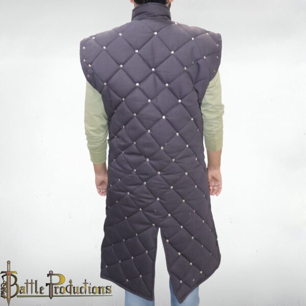 Medieval Gambeson Full-Length Padded Armor Jacket - Image 5