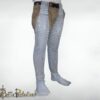 Medieval Butted Chainmail Chausses with Integrated Foot Protection Leggings - Image 2