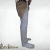Medieval Butted Chainmail Chausses with Integrated Foot Protection Leggings - Image 4