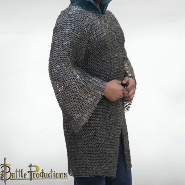 Medieval Full Sleeves Chainmail Hauberk - Image 3