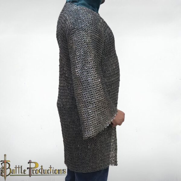 Medieval Full Sleeves Chainmail Hauberk - Image 4