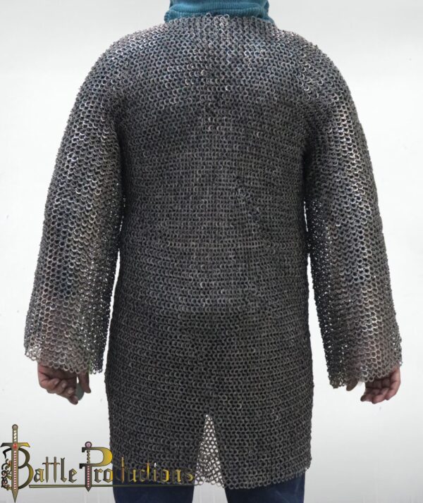 Medieval Full Sleeves Chainmail Hauberk - Image 5