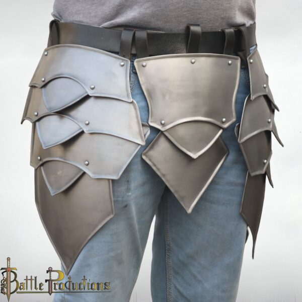 Medieval Steel Tassets – Articulated Thigh Armor - Image 4