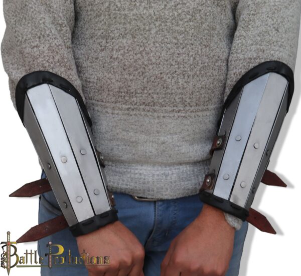 Medieval Viking Splinted Bracers - Image 2