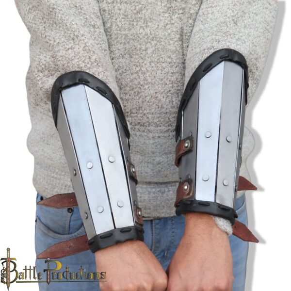 Medieval Viking Splinted Bracers - Image 3