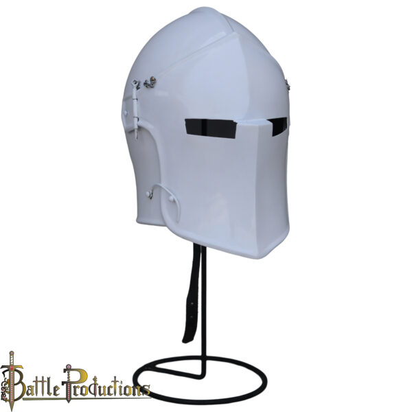 Medieval Visored Barbuta Helmet