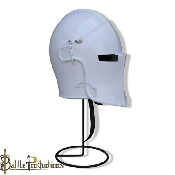 Medieval Visored Barbuta Helmet - Image 2