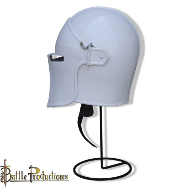 Medieval Visored Barbuta Helmet - Image 5