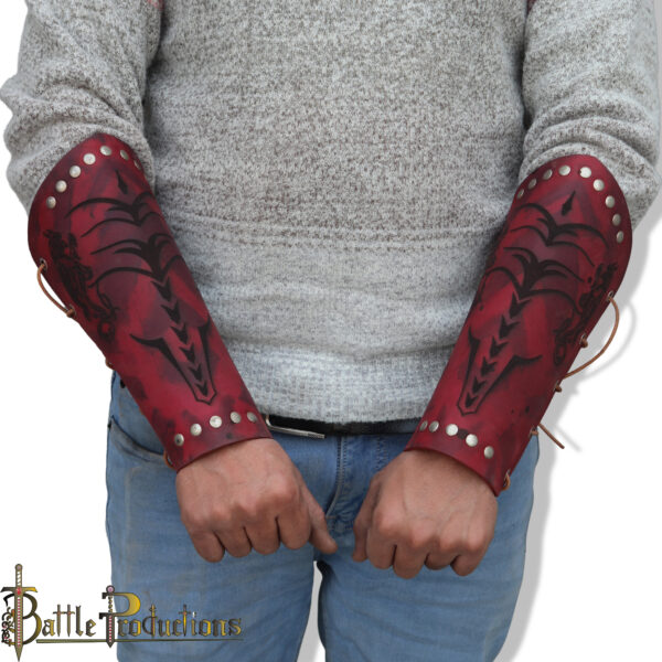 Medieval Leather Bracers