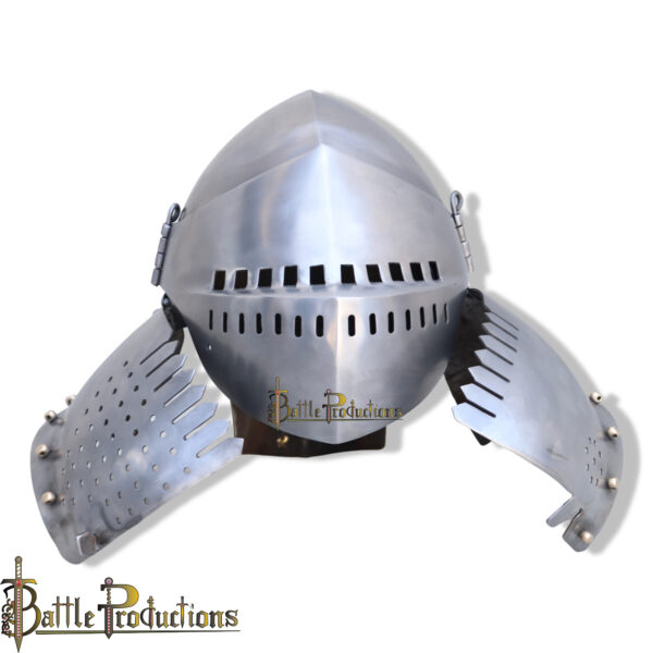 Medieval Armet Helmet - Image 7