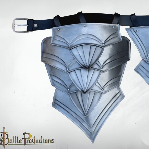 Medieval Steel Tassets – Articulated Thigh Armor - Image 9