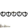 Medieval Hand-Forged Iron D-Shaped Belt Buckle - Set of 5 - Image 2