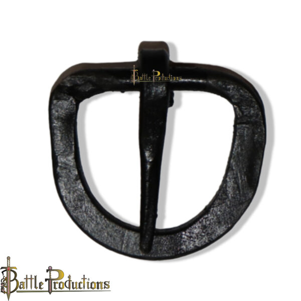 Medieval Hand-Forged Iron D-Shaped Belt Buckle - Set of 5 - Image 6