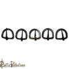 Medieval Hand-Forged Iron D-Shaped Belt Buckle - Set of 5 - Image 5