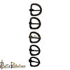 Medieval Hand-Forged Iron D-Shaped Belt Buckle - Set of 5 - Image 4