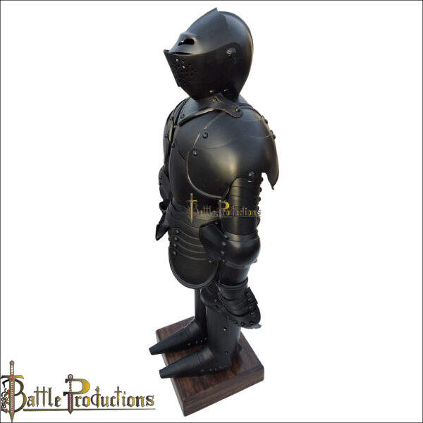 Medieval Knight Mini Black Suit of Armour - Image 4
