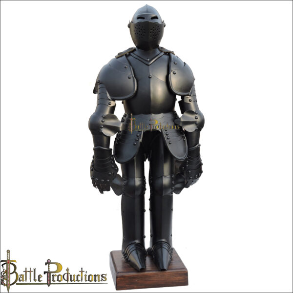 Medieval Knight Mini Black Suit of Armour