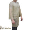 Medieval Round Rings Butted Full Sleeves Chainmail Hauberk - Image 2