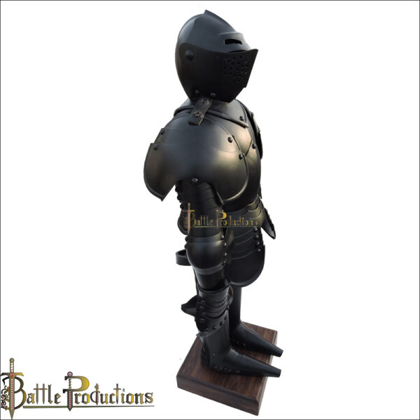 Medieval Knight Mini Black Suit of Armour - Image 3