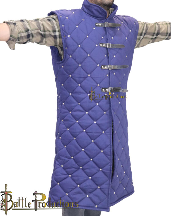 Medieval Gambeson Full-Length Padded Armor Jacket - Image 4