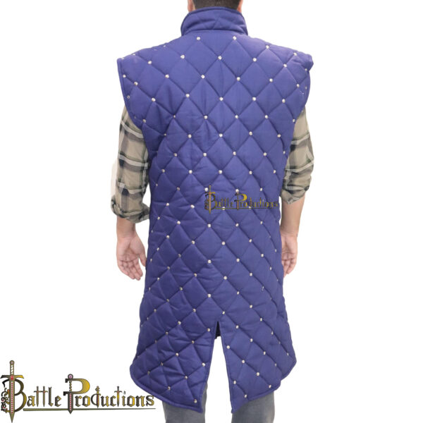 Medieval Gambeson Full-Length Padded Armor Jacket - Image 8