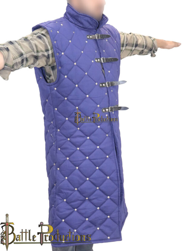 Medieval Gambeson Full-Length Padded Armor Jacket - Image 5