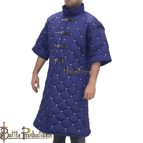Medieval Gambeson Full-Length Padded Armor Jacket - Image 3