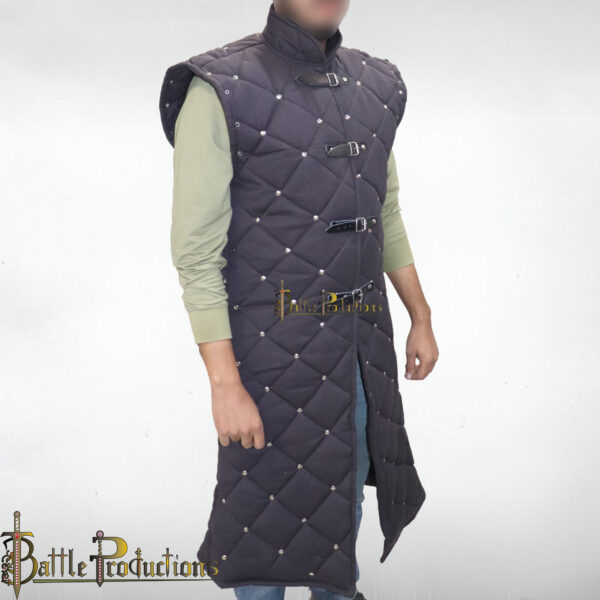 Medieval Gambeson Full-Length Padded Armor Jacket - Image 2
