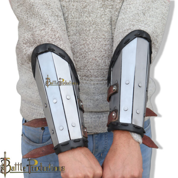 Medieval Viking Splinted Bracers - Image 3
