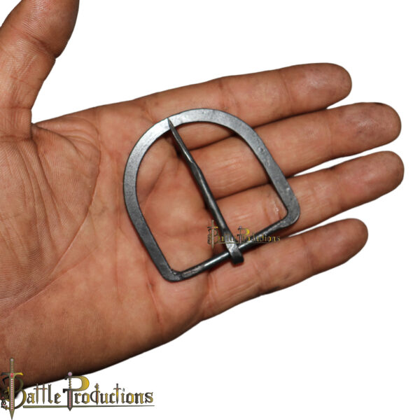 Medieval Style Hand-Forged Iron Buckles – Set of 5 - Image 4