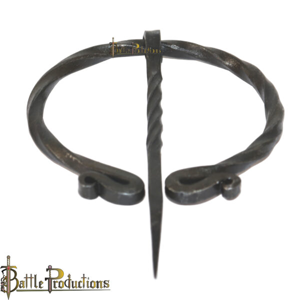 Hand-Forged Iron Ring Brooch Cloak Pin