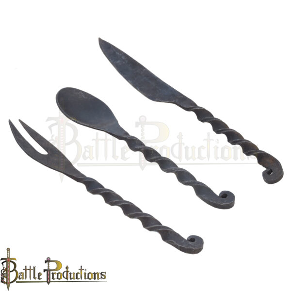 Medieval Hand Forged Cutlery Set