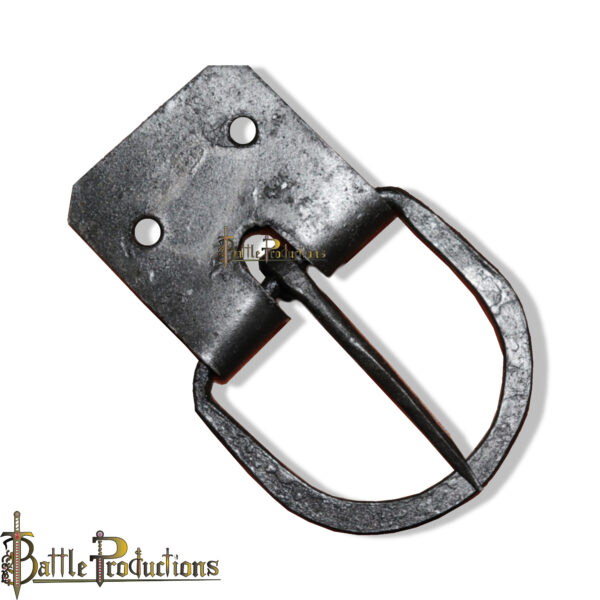 Hand-Forged Iron Medieval Belt Buckle – Set of 5
